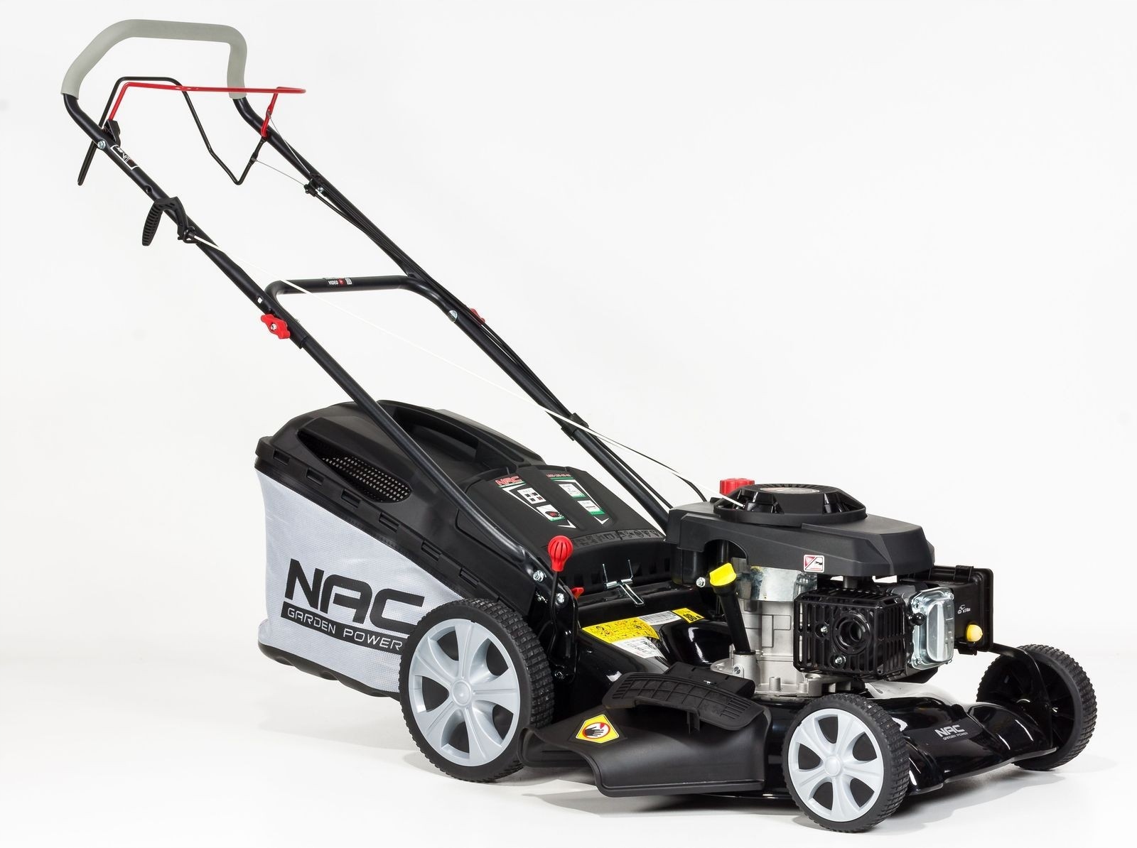 Benzínová kosačka na trávu NAC s objemom 196 cm³ a pohonom 60 l, šírkou 51 cm